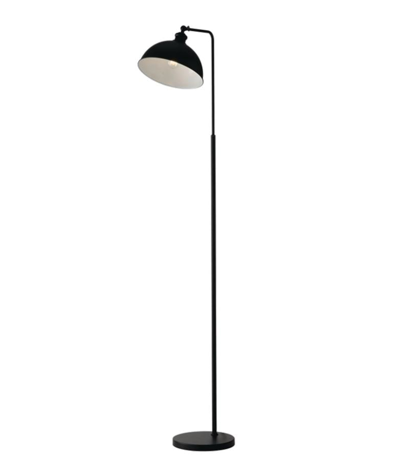 Piantana metallo nero opaco diffusore interno bianco lucido 1XE27 non incl. CHARLESTON Piantana metallo nero opaco diffusore interno bianco lucido 1XE27 non incl. CHARLESTON